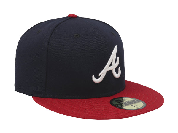 New Era 59Fifty Men's Atlanta Braves Home Navy/Red Fitted Cap