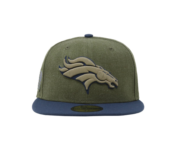 New Era 59Fifty Men Denver Broncos Salute To Service Green/Navy Fitted Cap