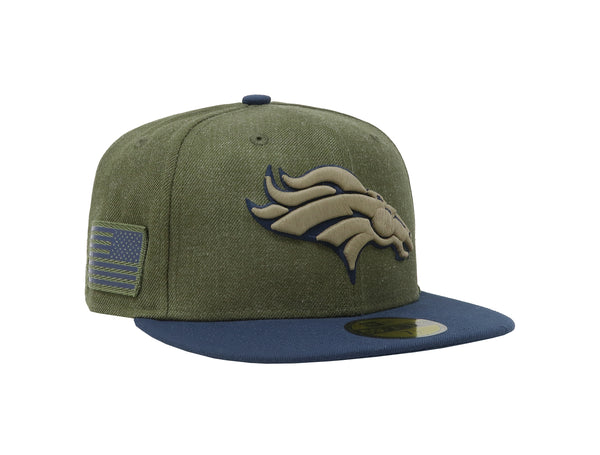 New Era 59Fifty Men Denver Broncos Salute To Service Green/Navy Fitted Cap