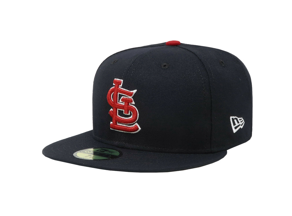 St Louis Cardinals Hat Cap Fitted Mens 7 1/4 Blue Red New Era Baseball Men  A71