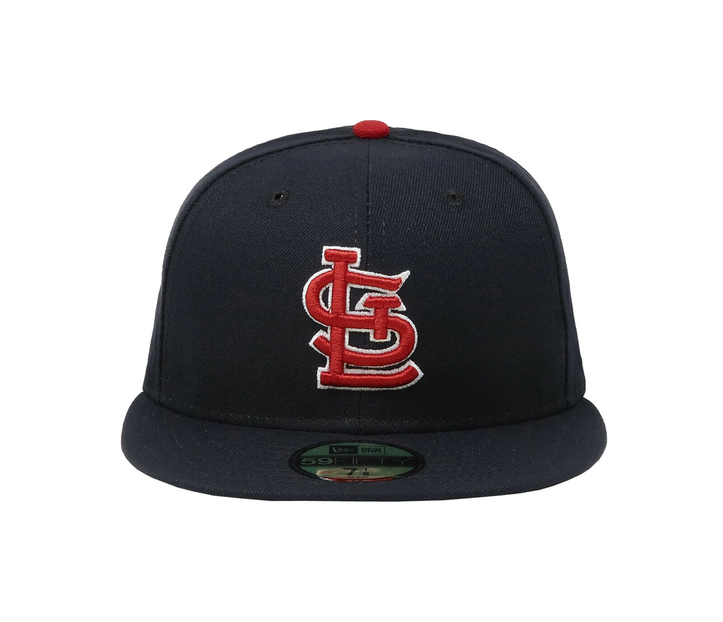 New Era Mens St Louis Cardinals Authentic on Field 59FIFTY Fitted Hat, Navy, 8