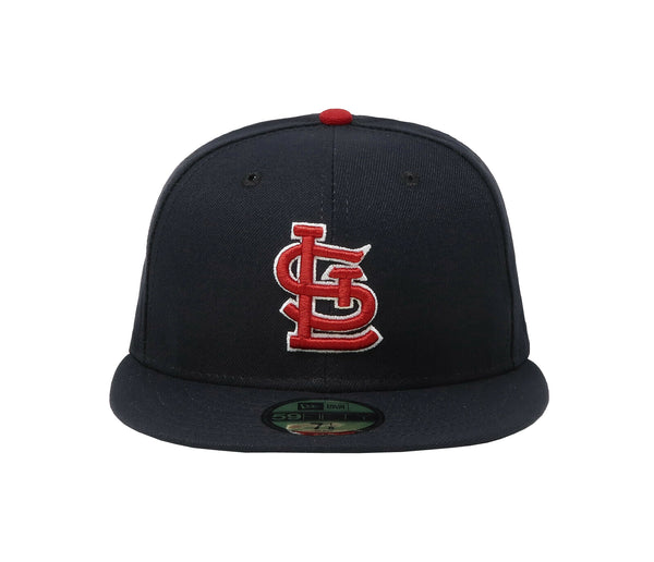 New Era 59Fifty Men's MLB St. Louis Cardinals "stl" Navy Fitted Cap