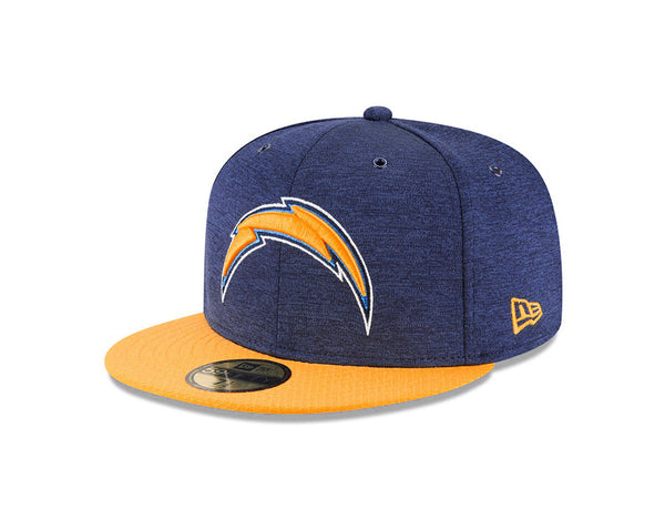 New Era 59Fifty Men's Los Angeles Chargers Sky Navy/Yellow Fitted Size Cap