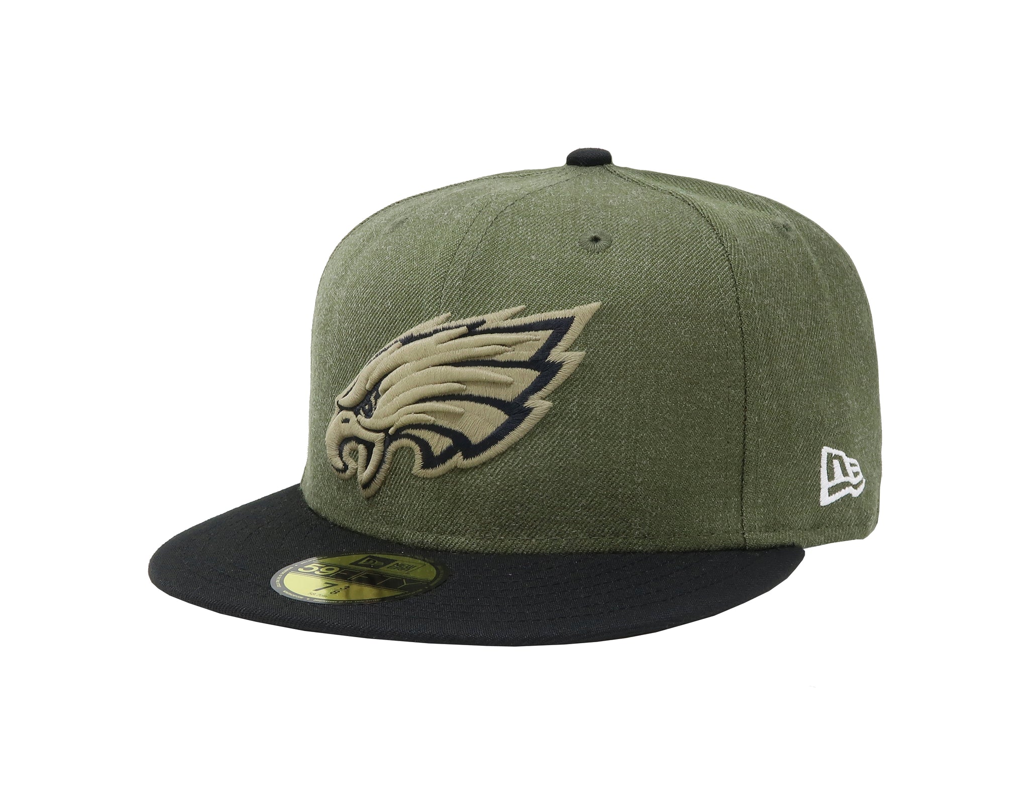 New Era Philadelphia Eagles Salute to Service 59FIFTY Fitted Cap - Green 7 3/8
