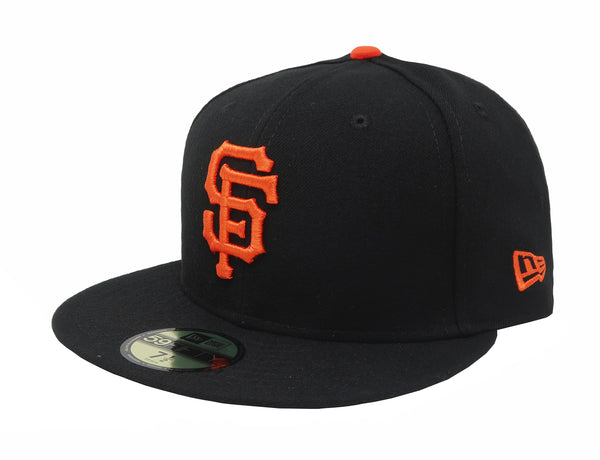 New Era 59Fifty Men's Hat San Francisco Giants Black Fitted Size Game Cap