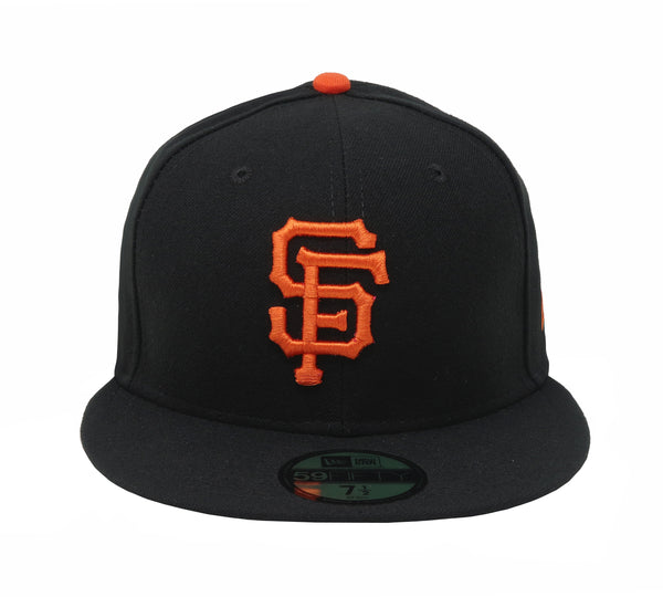 New Era 59Fifty Men's Hat San Francisco Giants Black Fitted Size Game Cap