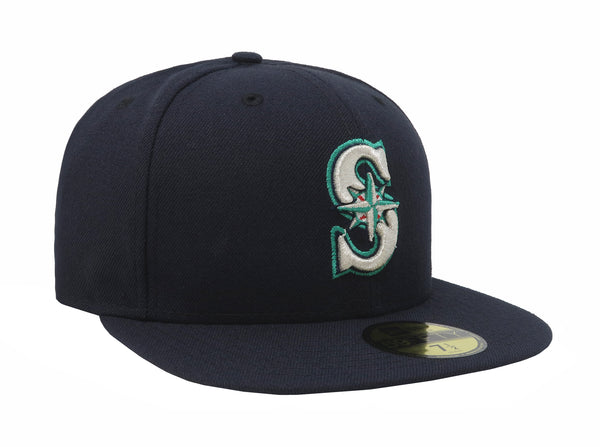 New Era 59Fifty Men's MLB Seattle Mariners Navy Fitted Game Cap