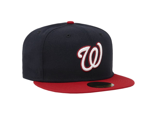 New Era 59Fifty Men's MLB Washington Nationals Navy/Red Fitted Cap