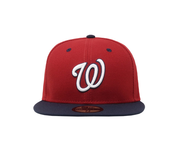 New Era 59Fifty Men's MLB Washington Nationals Red/Navy Fitted Cap