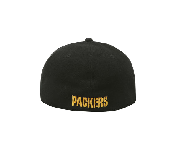New Era 59Fifty Men's Green Bay Packers Black Fitted Cap