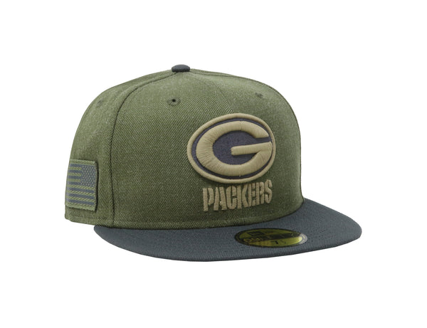 New Era 59Fifty Men's Green Bay Packers Forest Green Fitted Cap