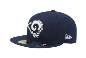 New Era 59Fifty Men's Los Angeles Rams 2 Tone Navy Fitted Cap