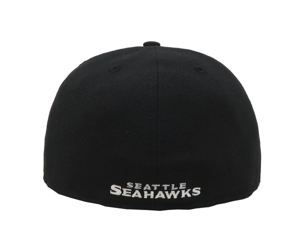 New Era 59Fifty Men's Seattle Seahawks Black Fitted Cap