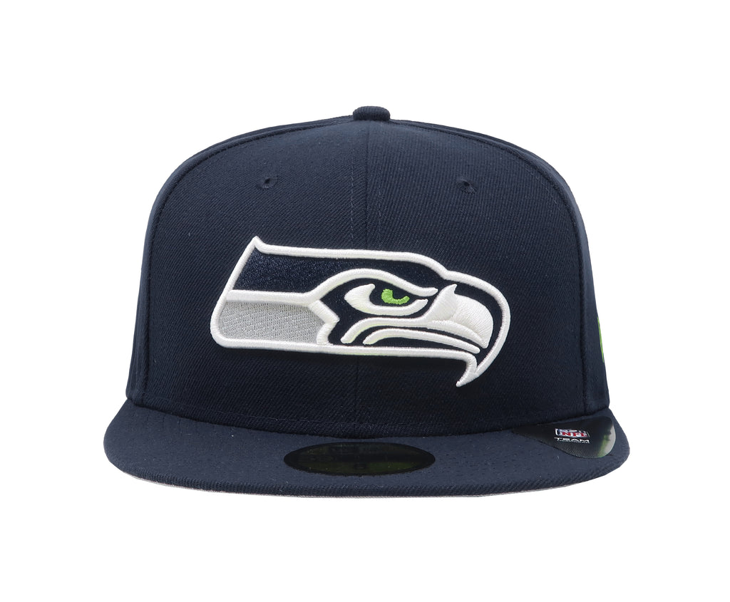 New Era 59FIFTY Men's Team Seattle Seahawks Navy Fitted Cap