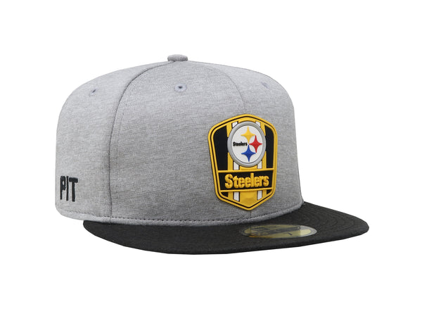 New Era 59Fifty Men's Pittsburgh Steelers Grey/Black Fitted Cap
