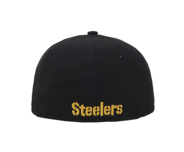 New Era Kids 59Fifty Pittsburgh Steelers Black/Gold Fitted Cap