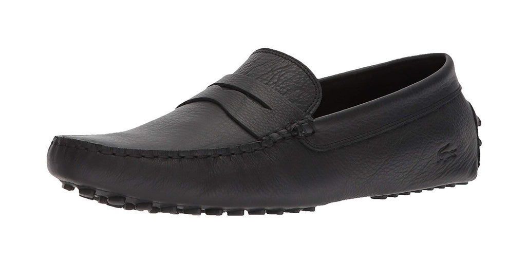 Lacoste Men's Concours Leather Black Loafers – Hut