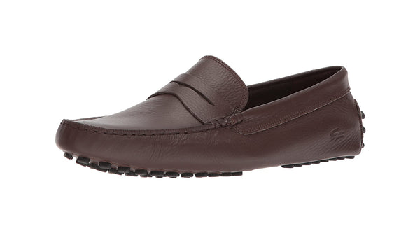 Lacoste Men's Concours Leather Brown/Black Loafer