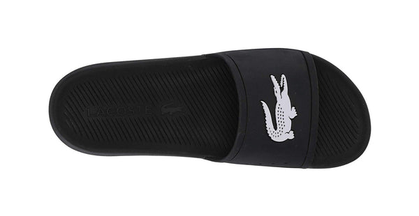 Lacoste Men's Croco Slides Rubber Black/White Sandals