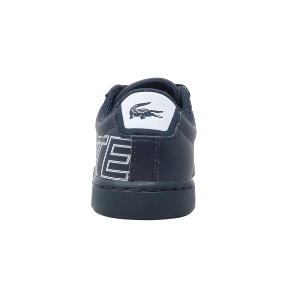 Lacoste Little Kids Carnaby Evo Leather Navy/White Shoes