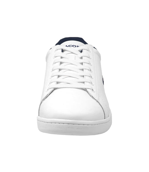 Lacoste Men's Carnaby Evo Tri1 Sma Leather White/Navy Shoes
