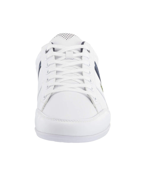 Lacoste Men's Chaymon Leather White/Navy Shoes