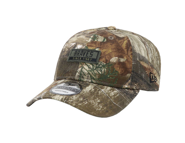 New Era 9Twenty Unisex Atlanta Braves Tree Camouflage Adjustable Hat