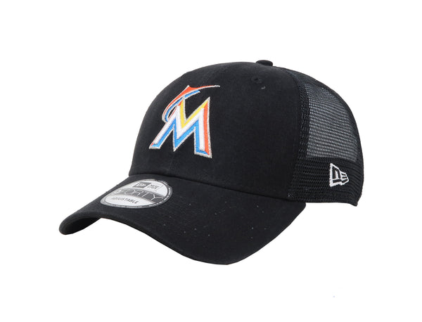 New Era 9Forty Men's Miami Marlins Adjustable Black Cap