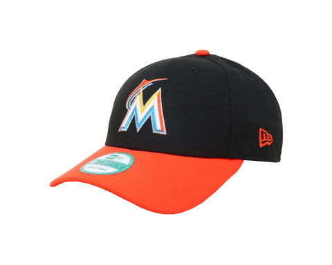 New Era 9Forty Men's Miami Marlins Black/Orange Adjustable Cap
