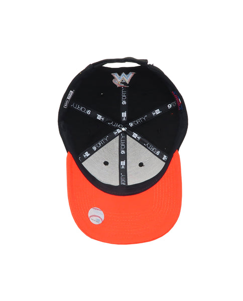 New Era 9Forty Men's Miami Marlins Black/Orange Adjustable Cap