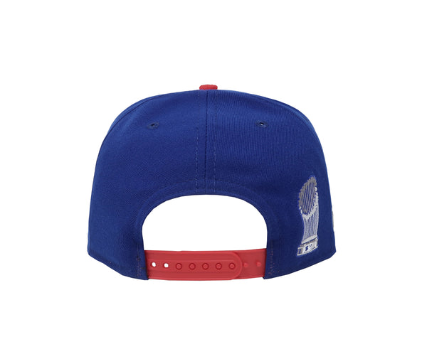New Era 9Fifty Men's Chicago Cubs 2016 World Series Royal Blue/Red Snapback Cap