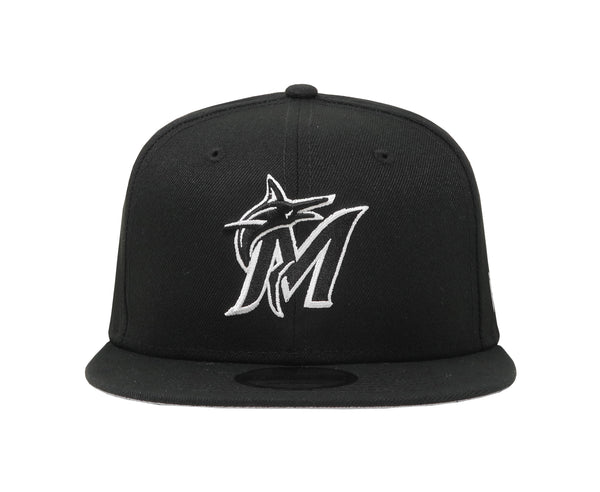 New Era 9Fifty Men's Miami Marlins Basic Black Snapback Cap