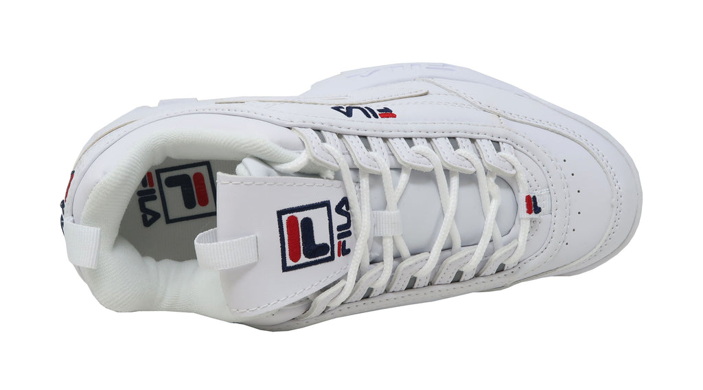 Fila Kids Disruptor II White/White Leather Shoes – Shoe Hut Online