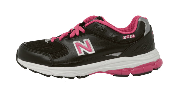New Balance Big Kids 2001 Black/Pink Shoes