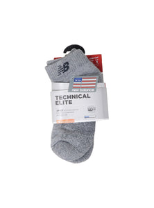 New Balance Womens' Technical Elite Grey 2 Pair Low Cut Socks