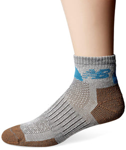 New Balance Men's Technical Elite NBx Grey/Brown Ankle Socks