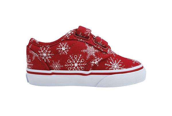 Vans Toddler Atwood V Snowflakes Red Shoes